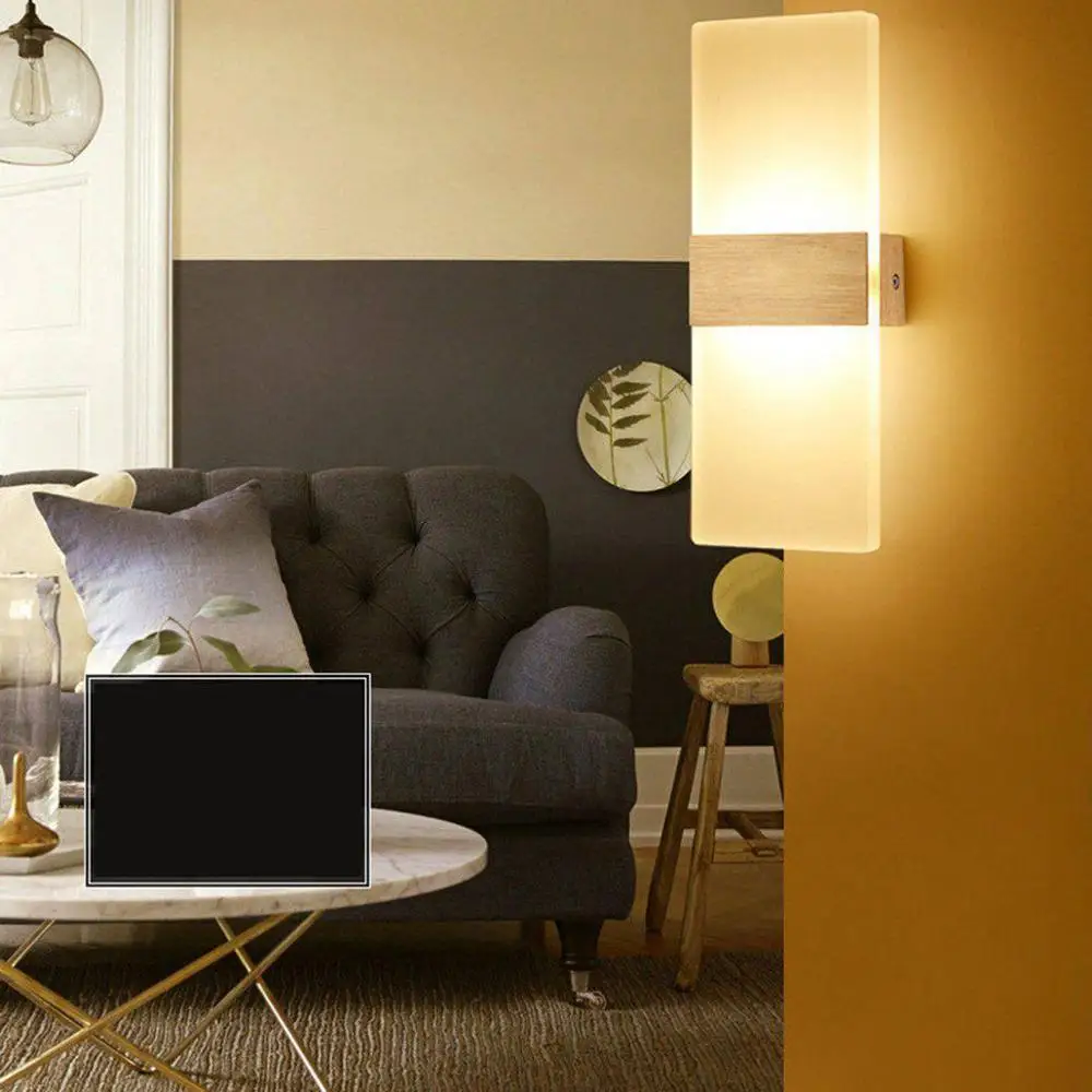 Современный светодиодный настенный светильник вверх вниз куб наружное бра