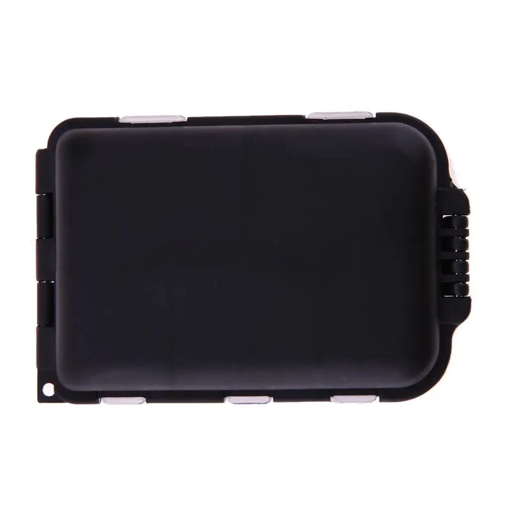 10 Compartments Storage Case Box Plastic Fishing Lure Spoon Hook Bait Tackle Small Accessory Square Fishhook | Дом и сад