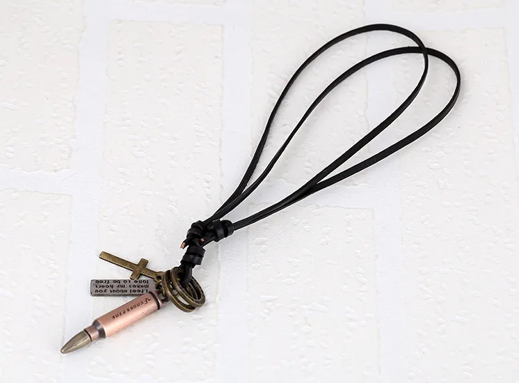 Модное мужское ожерелье медное искусственное украшение для мужчин твердые пули |