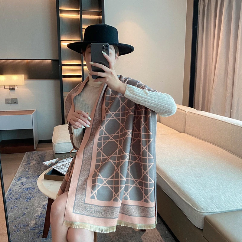 

2021 осень и зима Новый кашемировый модный Теплый Женский Универсальный шарф шаль