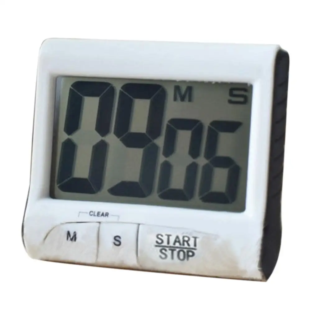 

Large LCD New Mini Portable Kitchen Digital Timer Cooking Studying Count-down Clock LCD Screen Display Alarm for Kitchen Gadget