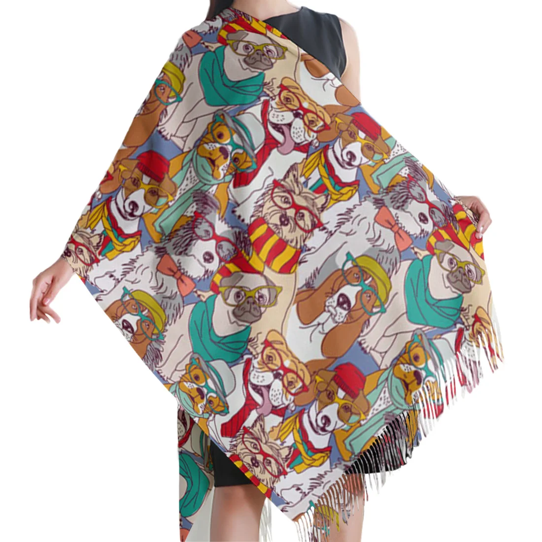 Мультяшное одеяло для собак шаль шерстяная женщин дизайнерские кашемировые