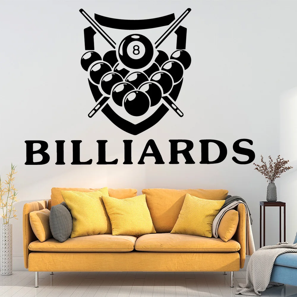 Cartoon Billiards Home Decorations Pvc Decal For Baby's Rooms Vinyl Decals | Дом и сад