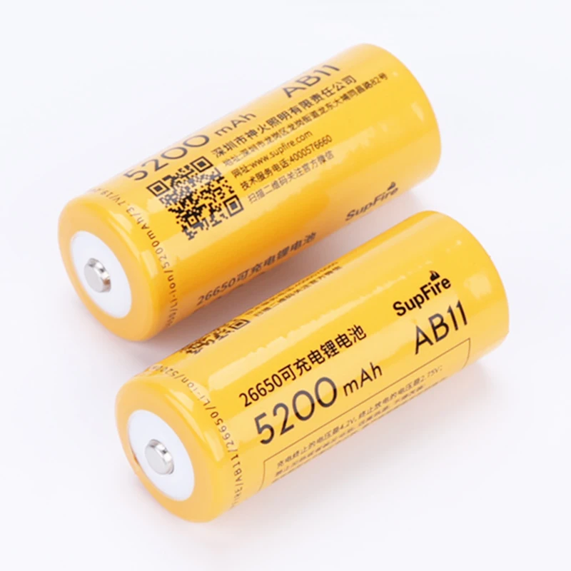 Supfire 26650 Battery 3.7V Li-ion 5200mAh Flashlight Rechargeable For Sofirn Convoy Nitecore Fenix Nicron Flash Light | Освещение