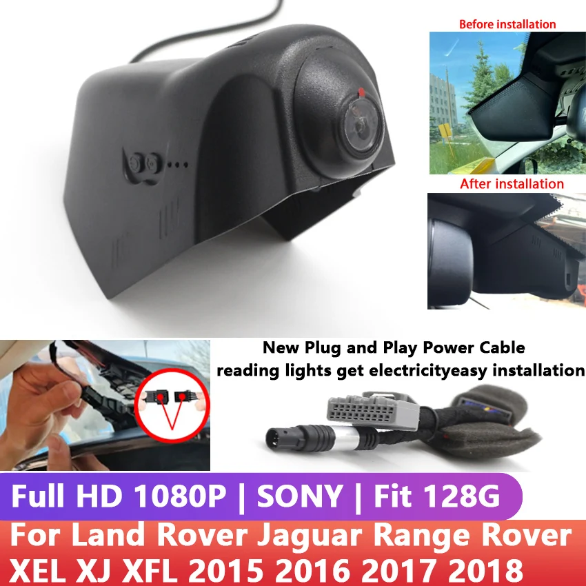 Easy to install Car DVR Wifi Video Recorder Dash Cam Camera hd For Land Rover Jaguar Range Rover XEL XJ XFL 2015 2016 2017 2018