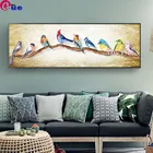 Птички на ветке 5d алмазная Алмазная Вышивка Птицы полная картина из квадратных страз домашний декор большого размера