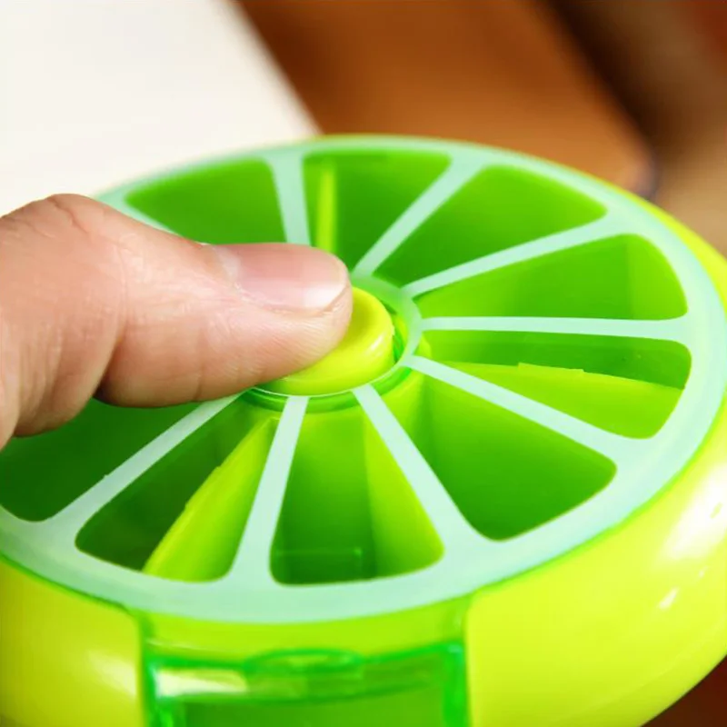 Вращающаяся на неделю коробка для таблеток Чехол разделитель органайзер