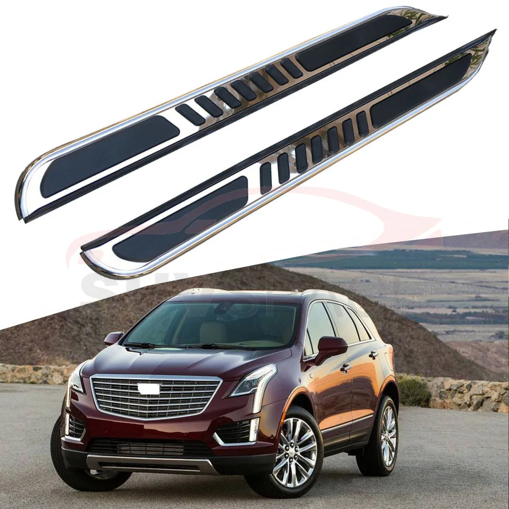 

Боковой Шаг подходит для Cadillac XT5 2016-2020, подножка nerf bar, 2 шт., левая, правая, алюминиевая боковая педаль