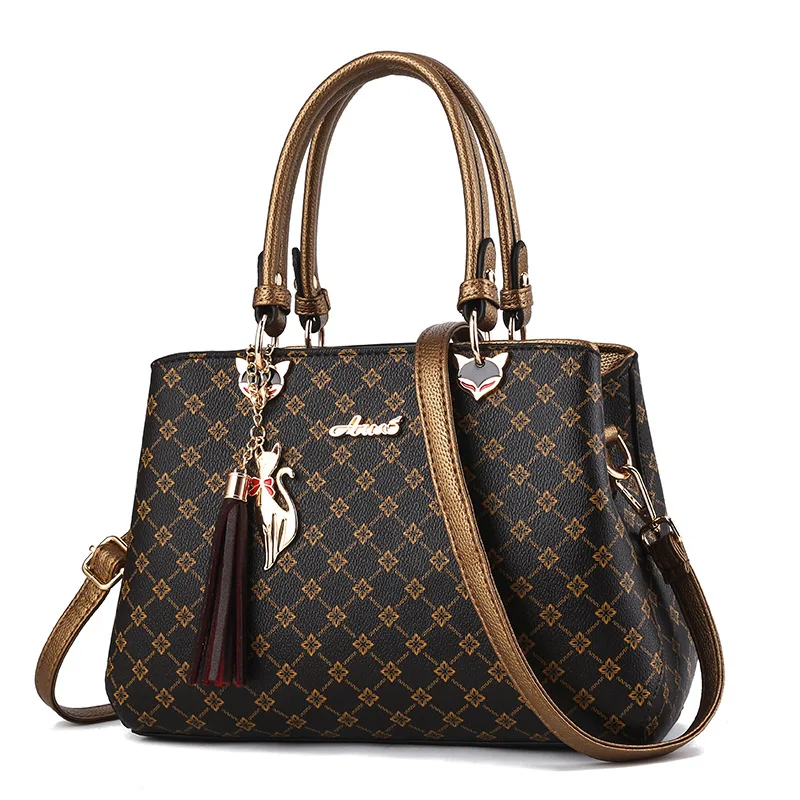 

2020 new high quality women's bag zipper luxury brand one shoulder cross over women's handbag purses and handbags