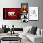 Картины на холсте Железный человек, постеры и принты с героями фильмов Marvel мстители, настенные художественные картины для гостиной, украшение для дома