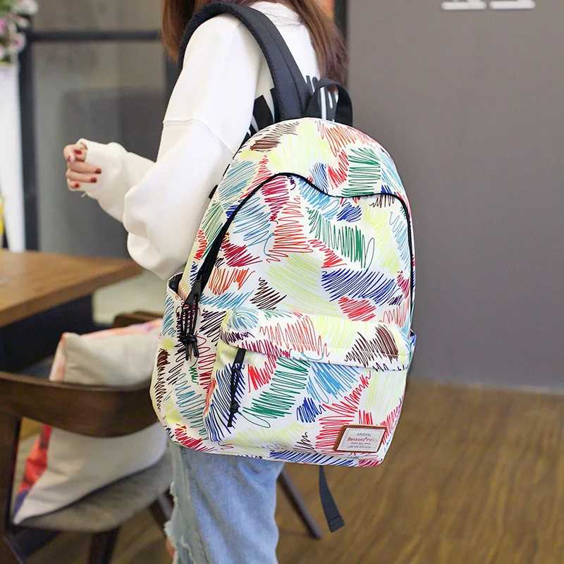 

Waterproof Women Backpack College Style School bags For Teenage Girls Cute Casual Travel Backpack Bookbag 14-15.6" laptop bag