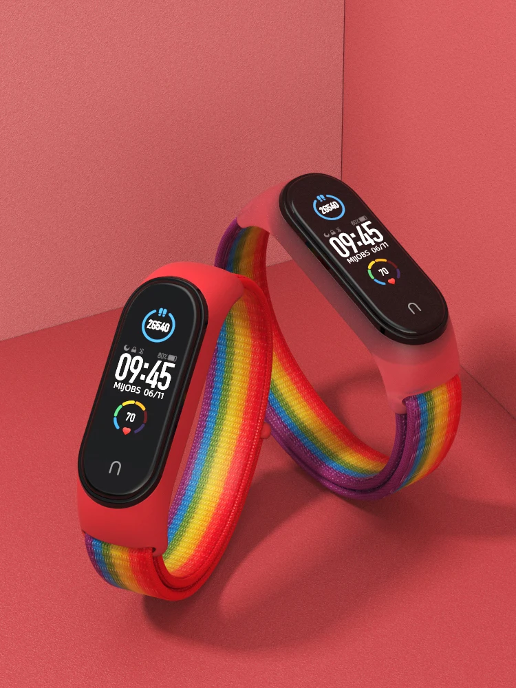 Нейлоновый ремешок Forwelleny для браслета Xiaomi Mi Band 6 5 4 3 NFC | Электроника