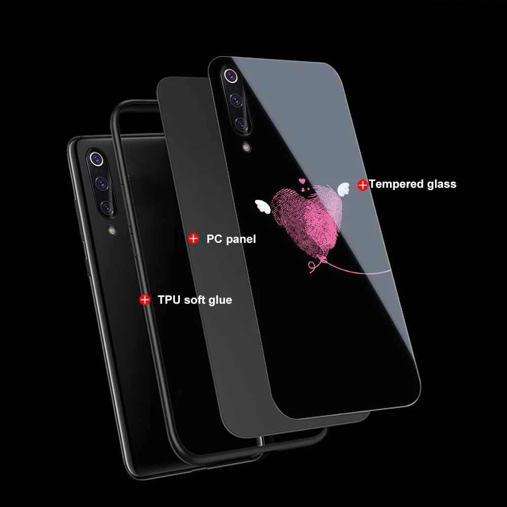 heart love case for xiaomi redmi note 10 8 9 7 pro 9t mi note 10 9 10t 8 pro se a3 lite poco x3 f1 f3 tempered glass phone funda free global shipping