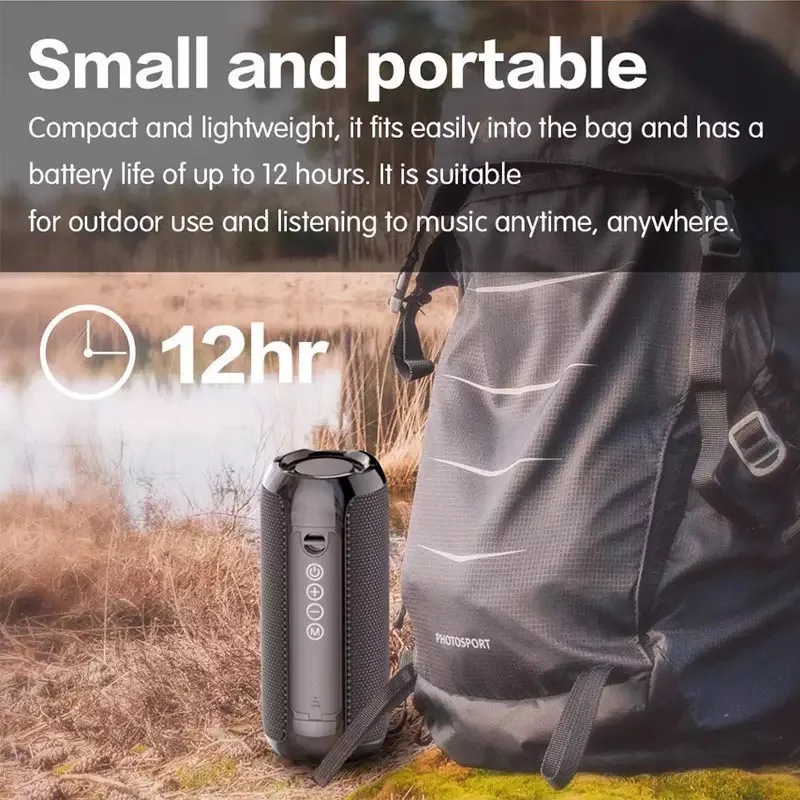 tg117 dual diaphragm bluetooth speaker outdoor portable waterproof wireless bluetooth card mini gift mini speaker free global shipping