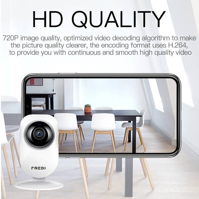 FREDI 720P Мини домашняя IP камера безопасности Беспроводная P2P Детский Монитор