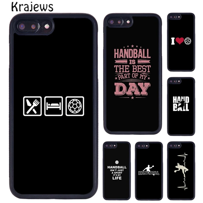 Чехол krajew для телефона с надписью Keep calm and play Handball чехол iPhone 5s SE 6s 7 8 plus X XS XR 11 12 13 pro