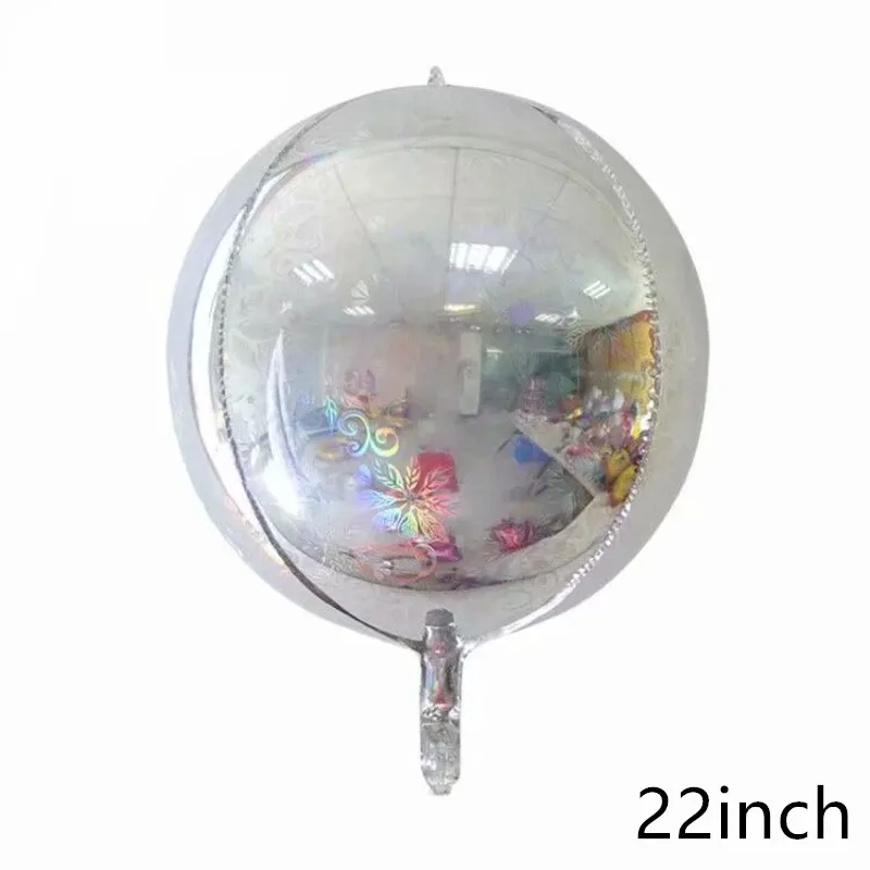 1pcs as picture Серебряный лазер Алюминиевая фольга шар алмаз 4D куб диско сердце фон для фотосессий-воздушный шар День рождения Свадьба Вечеринка гелиевые декорации - Цвет: 1pcs as picture