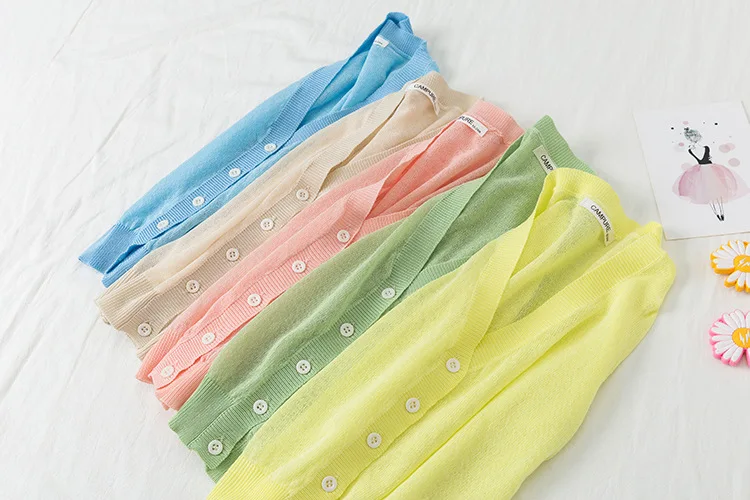 Лето 2020 свитер для маленьких девочек и мальчиков с защитой от солнца кардиган