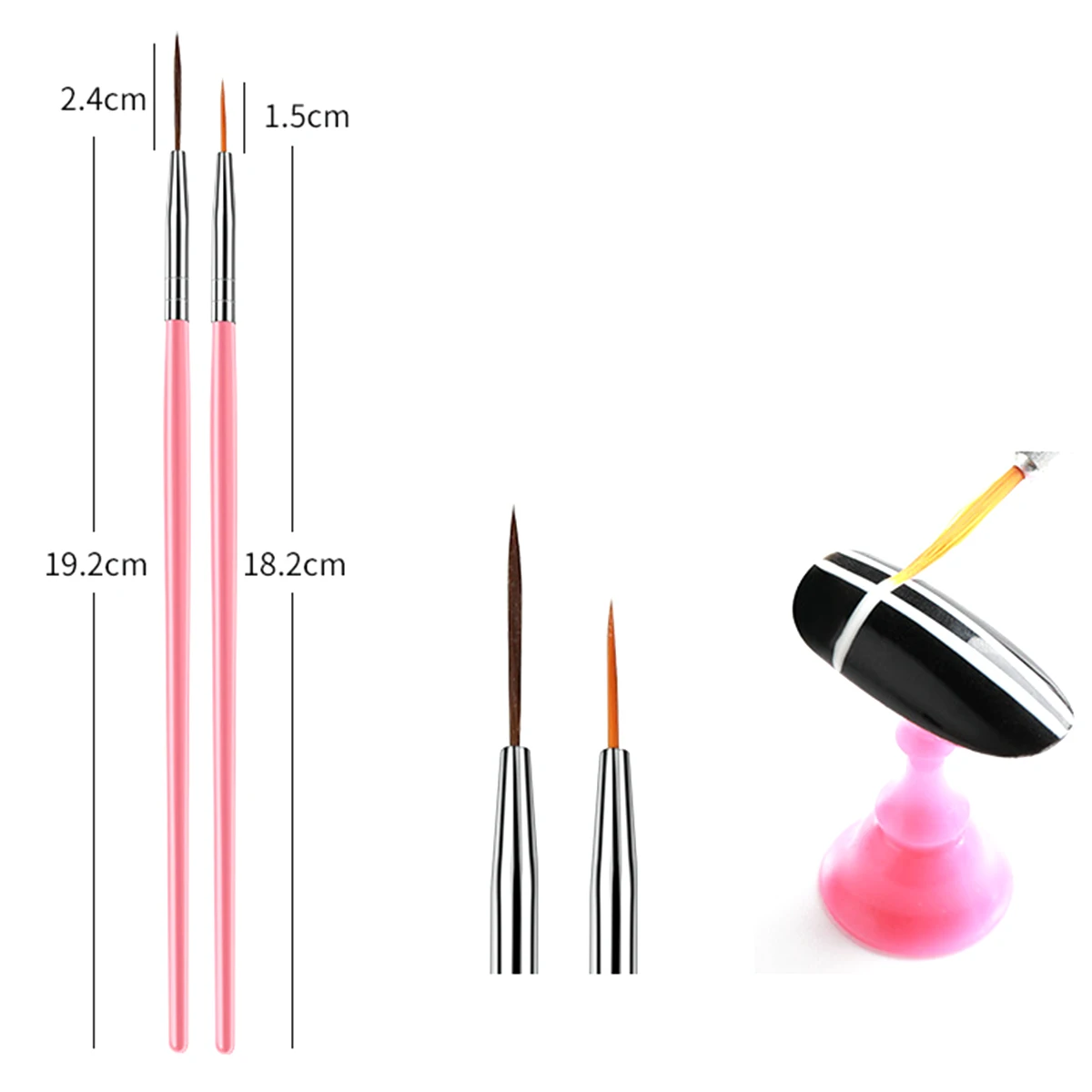 

15 Pcs Nail Art Design Tools, Dotting Painting Drawing Polish Brush Pens Manicure Flower Painting Pens
