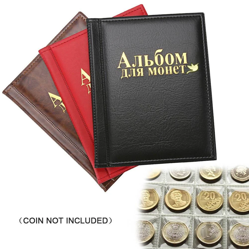 1PCS New Flying Pigeon Style Portable Coin Album 10 Pages Fit 250 Units Collection Book Russian Language Pocket | Дом и сад
