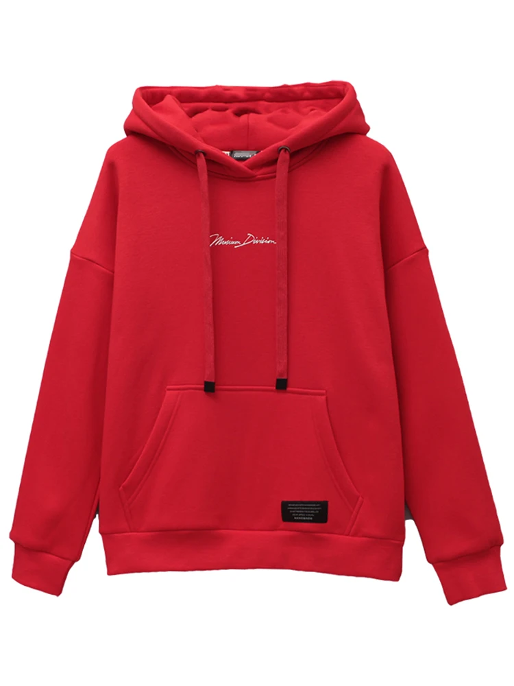 

2021 autumn and winter new Korean fashion plus thick velvet hooded sweater female loose T-shirt casual jacket