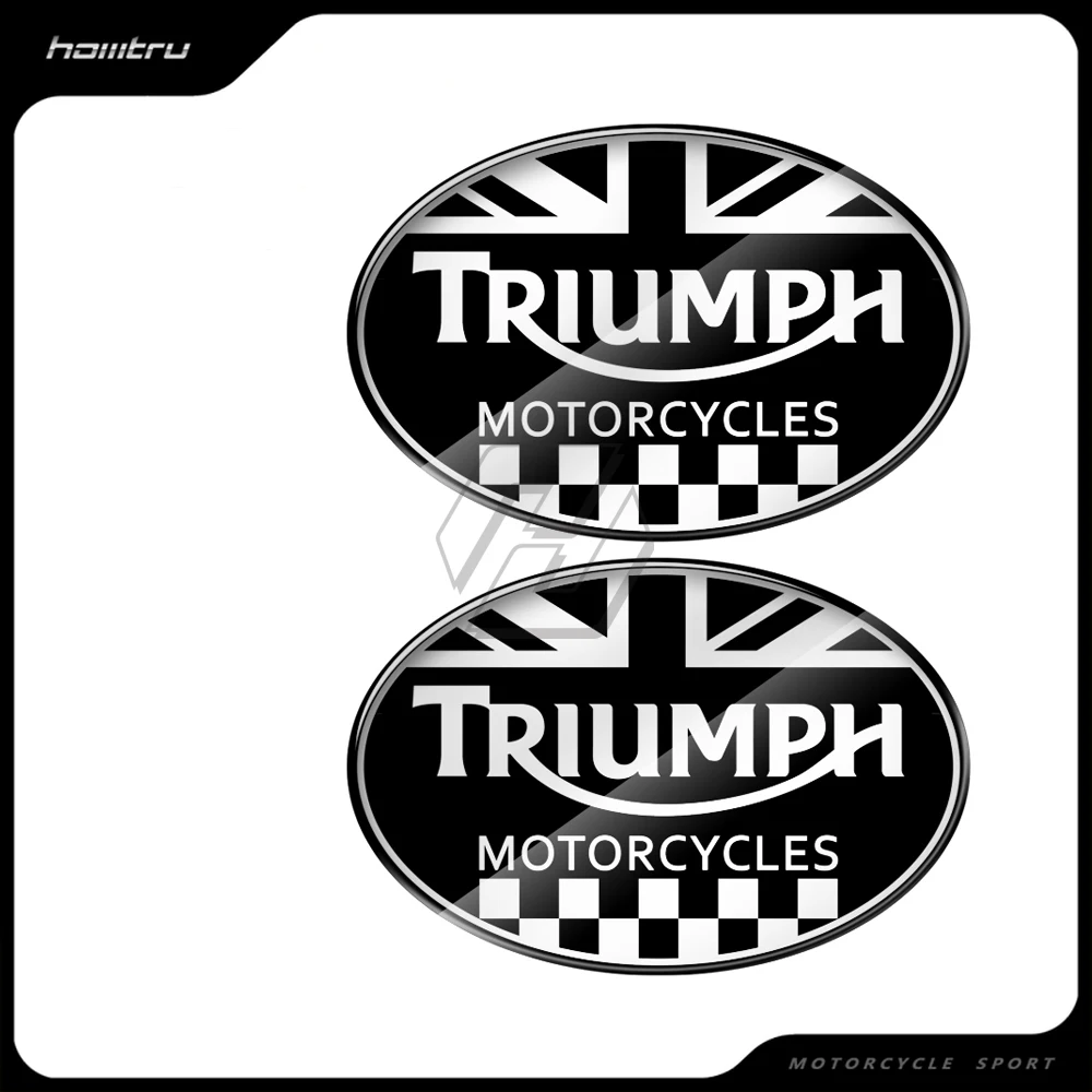 

3D Motorcycle Racing Sticker Union Jack Decal Case for Triumph Daytona 675 765 Tiger 800 Explorer Tank Pad