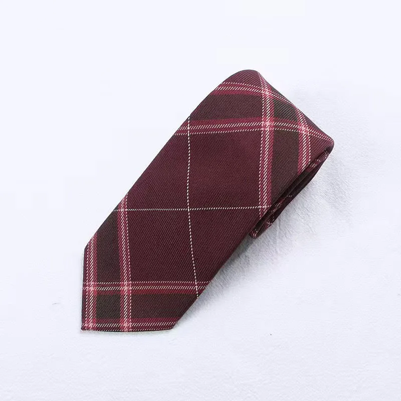 

2021 JK Bow Tie Plaid Uniform Collar Butterfly Cravat Japanese High School Girls Students Preppy Chic Free Of Tying A Check Knot