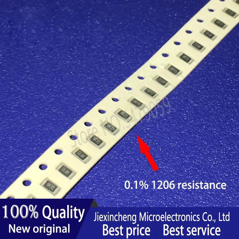 100 шт. 1206 0.1% 10R 11R 15R 18R 20R 49.9R ohm Высокоточный чип резистор 25ppm|Запасные части| |