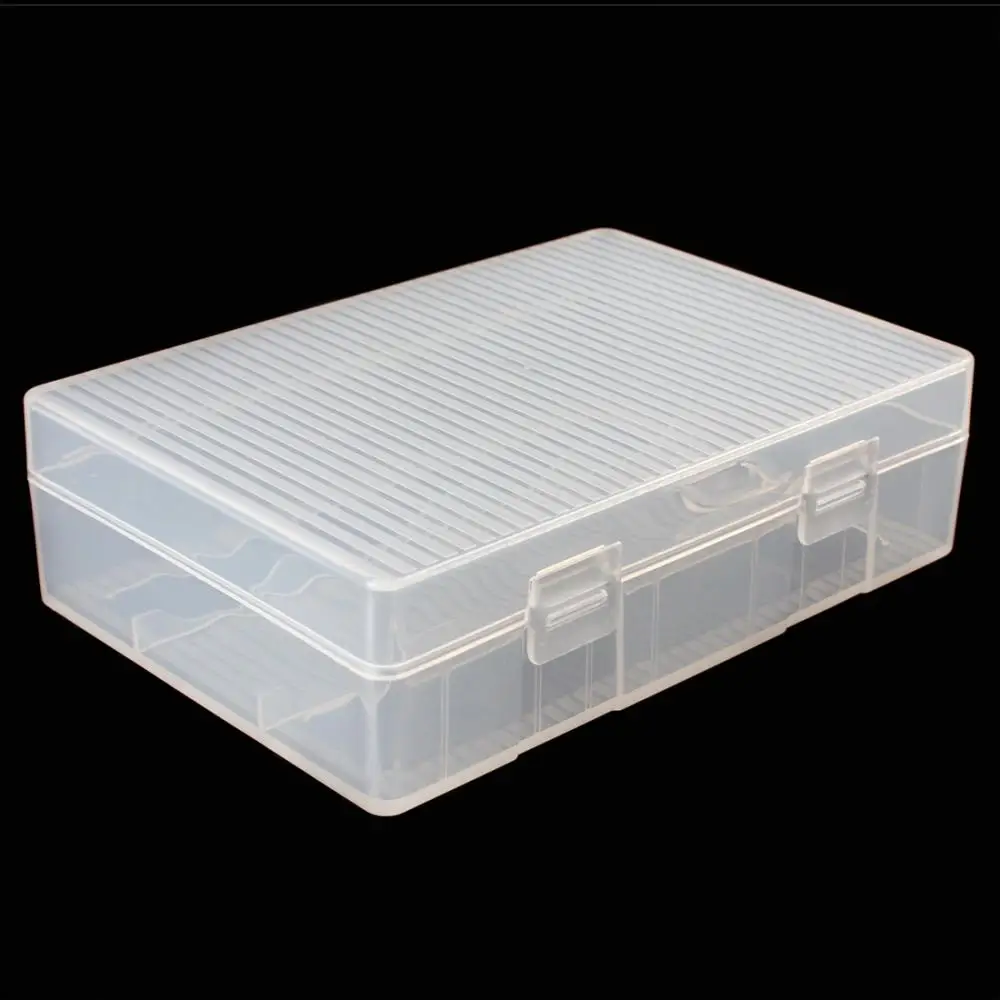 

Portable Hard Plastic Case Holder Storage Box for 4x 26650 Batteries