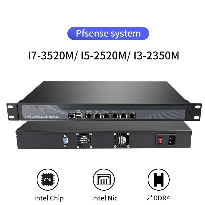 Межсетевой экран Mikrotik Openwrt DDWRT Pfsense VPN сетевой маршрутизатор для ПК Intel Core I5 3320M