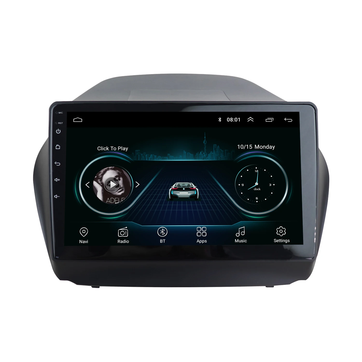 Радиоприемник Fascia Для HYUNDAI TUCSON IX35 2010 10 1 дюймов стерео GPS DVD-плеер монтажная панель
