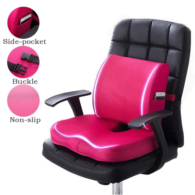 The Original McKenzie Lumbar Roll Memory Cotton Waist Pillow Office Chair  Waist Pad Car Cushions Cylindrical Cushions