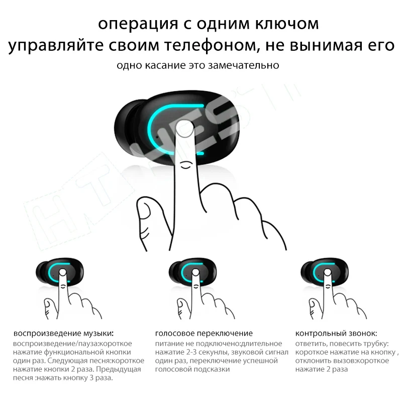 HBQ Q32, Bluetooth наушники, TWS, беспроводные наушники, наушники True Blutooth, Bloototh, гарнитура Bleutooth 5,0, наушники для IPhone