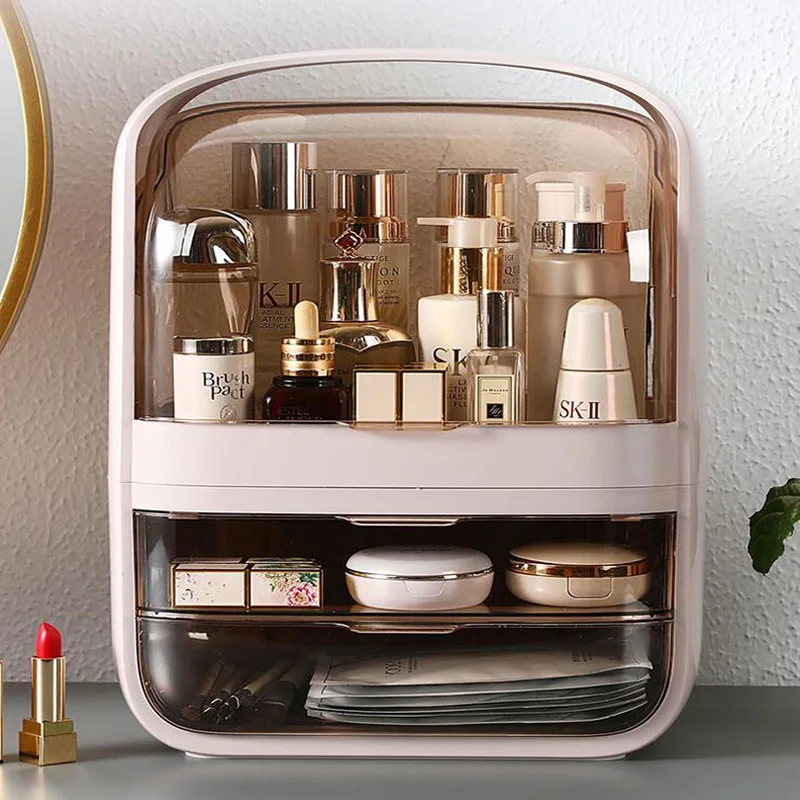 Вместительная коробка для хранения косметики туалетный столик продуктов по