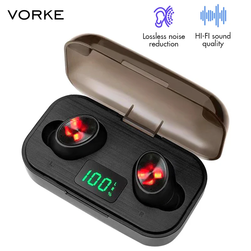 Vorke F6 наушники вкладыши TWS с Беспроводной Bluetooth 5 0 бинауральные вызова Hi Fi стерео и