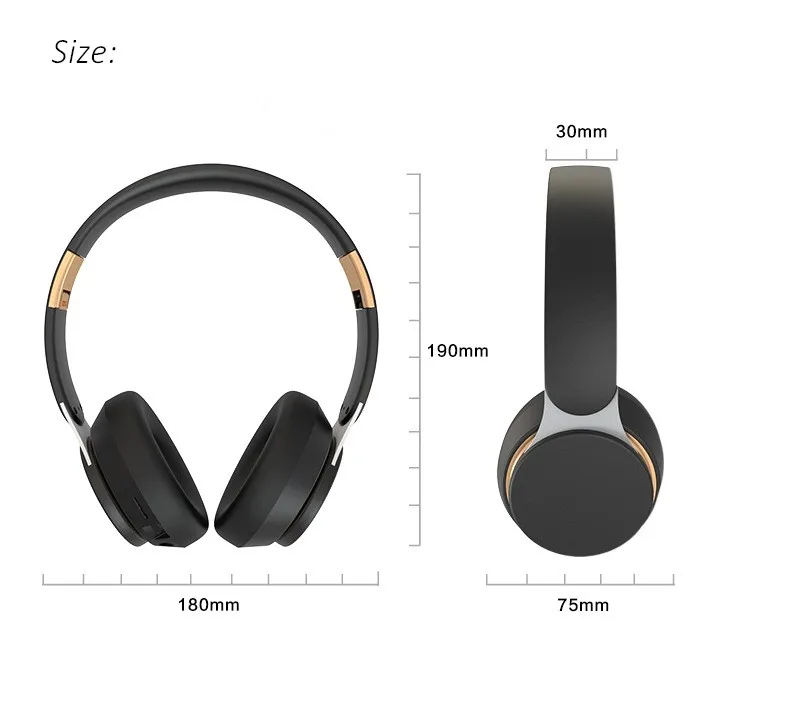 

Shoumi T7 Wireless Headphones Bluetooth 5.0 Headset Foldable Stereo Adjustable Earphones With Mic for phone Pc TV Xiaomi Huawei
