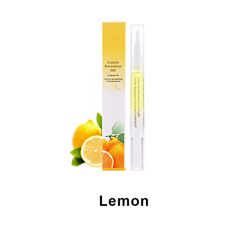 1 PC 5ML Nail Cuticle Oil Revitalizer Nutrition Nail Art Tools For Manicure Care Nail Treatment Cuticle Revitalizer Oil Prevent - Цвет: Lemon