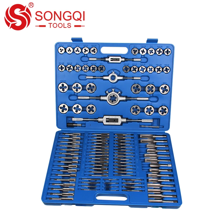 

Factory price Alloy steel hand tools 110 pcs tap and die set