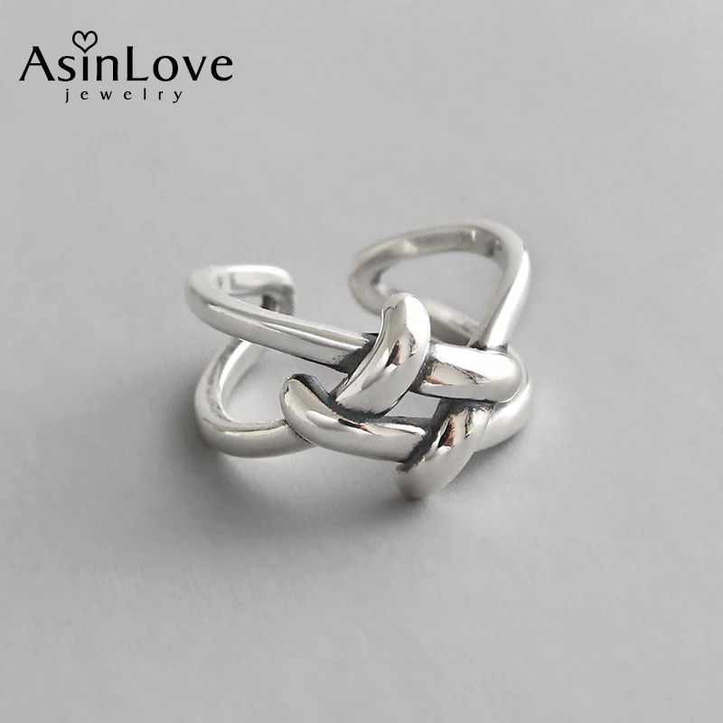 Женское кольцо из серебра 925 пробы в Корейском стиле|Кольца| |