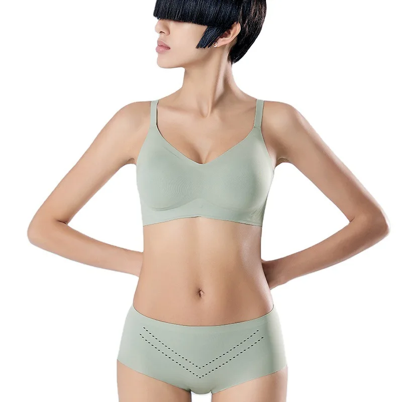 

Seamless Bra Push Up Bras For Women Latex Gathers Shock-proof Pad Underwear Women Bra Female Intimate Comfortable Bralette