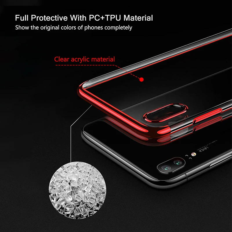 Покрытие ТПУ для Huawei P20/P20 Lite/P20 Pro мягкие силиконовые чехлы ультра тонкий