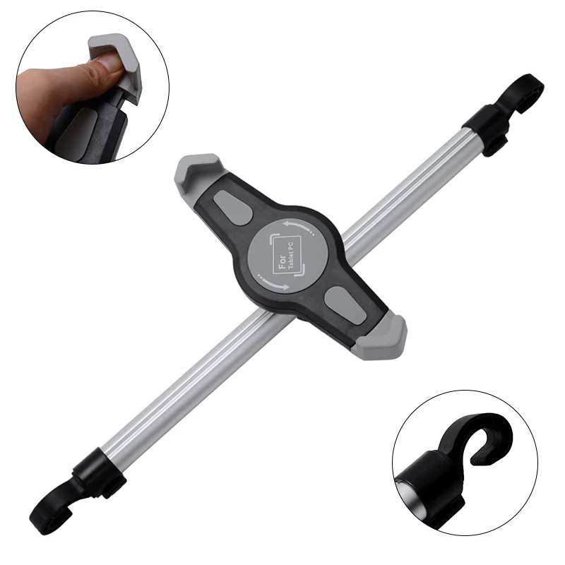 Новый автомобильный держатель на спинку сиденья из алюминиевого сплава с поворотом 360 градусов для планшета