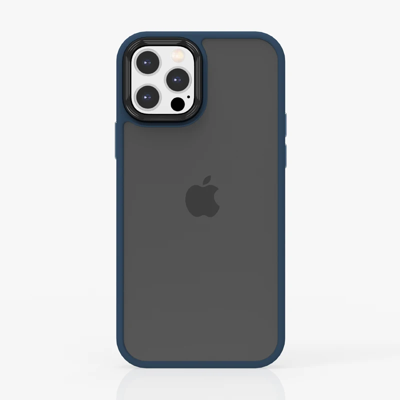 

Colors Bumper Cover Shockproof Phone Case For iPhone 12 11 Pro Max Mini X XS XR 7 8 Plus Soft Hard Frosted Black Back Cover