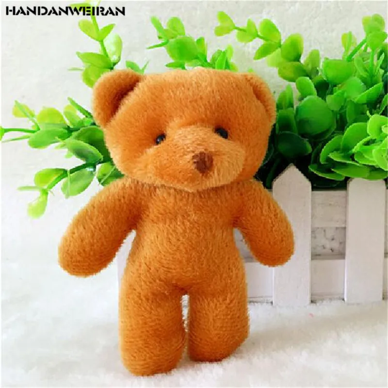 3 шт. Новинка 12 см Плюшевые игрушки медведь маленький кулон Милые алмазные