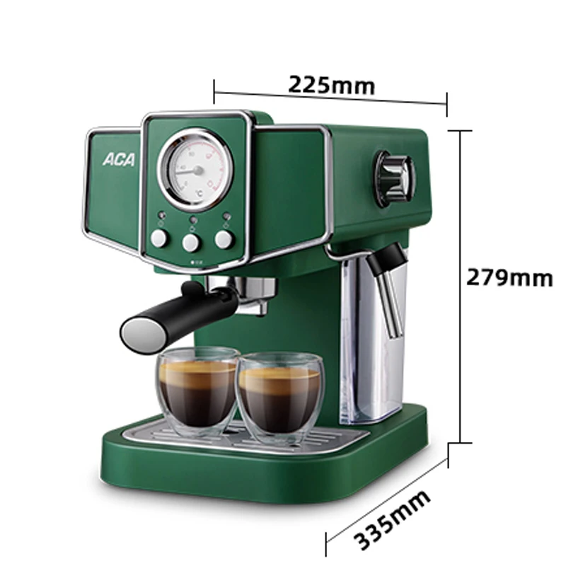 

220V Espresso Coffee Maker Machine Semi-automatic Espresso Coffee Machine 15bar Pump Pressure Steam Milk Frother