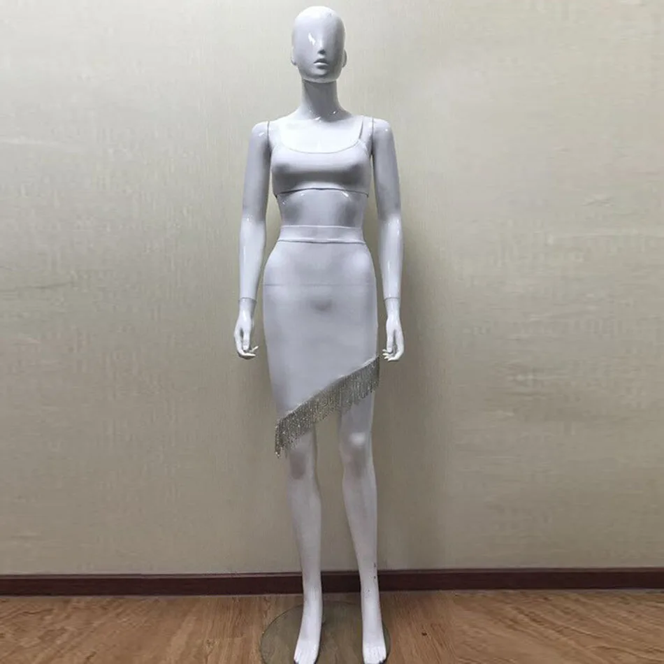 Шикарный облегающий укороченный топ без рукавов с завышенной талией и