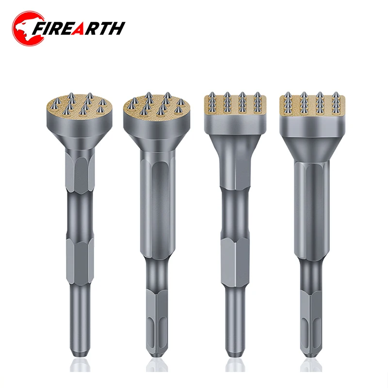 

Alloy Electric Hammer Chisel Drill Bit 4/12/16Teeth Drill Bit For Gouging The Surface Of Concrete Cement Wall Slab Viaduct
