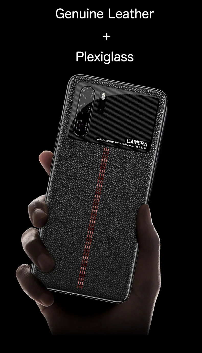 Чехол из натуральной кожи с покрытием для huawei P30 PRO P30PRO, чехол для бизнеса, первый слой из натуральной воловьей кожи, чехол