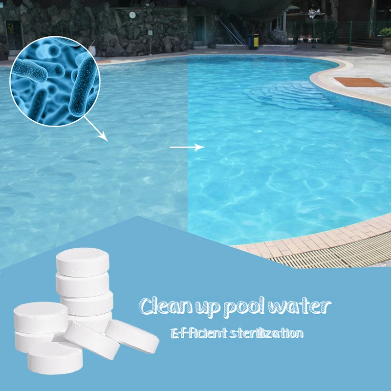 Таблетки для дезинфекции бассейна многофункциональные маленькие таблетки с