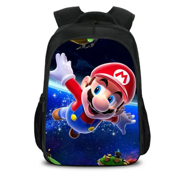 Супер-марный мультяшный рюкзак для подростков школьные сумки мальчиков